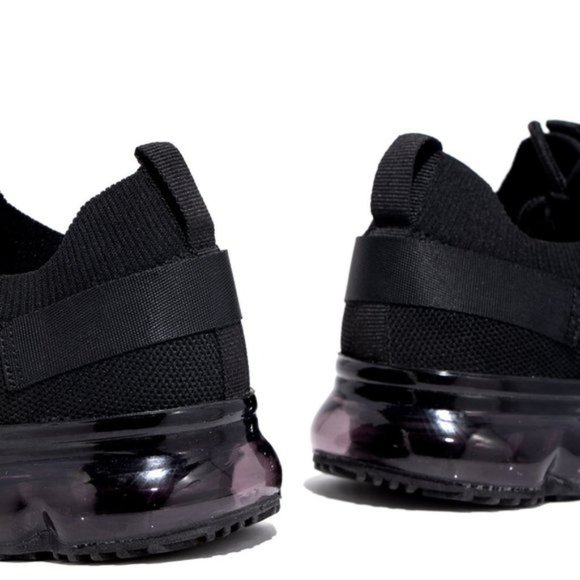 NEW Black   Lace-Up Knitted Bubble Sneaker - Picture 5 of 5